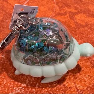 💙 Bath & Bodyworks “Blue Bling Turtle” Pocketbac Hand Sanitizer Holder, Keychain